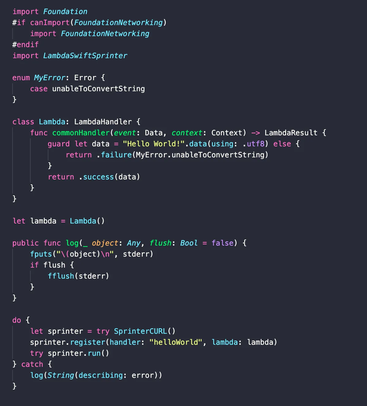 benchmark-swift-curl-hello — SwiftSprinter with libCURL